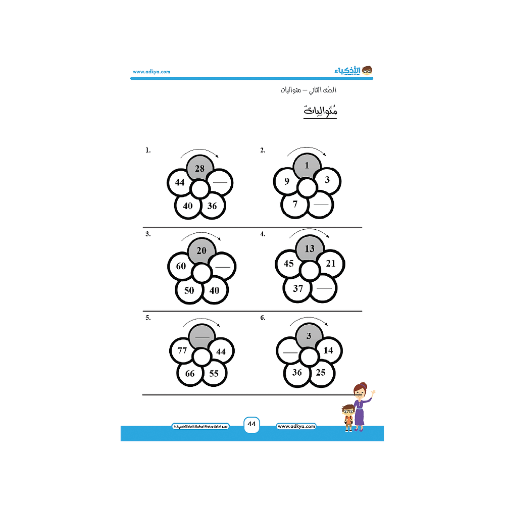 كتاب الأذكياء التعليمي الصف الثاني - معهد الأذكياء